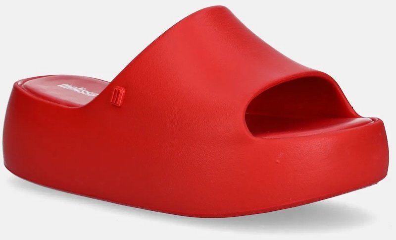 Šľapky Melissa MELISSA FREE PLATFORM SLIDE AD dámske, červená farba, na platforme, M 35859.BC202