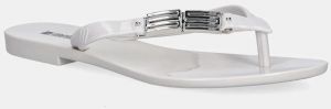 Šľapky Melissa MELISSA HARMONIC M CHIC AD dámske, biela farba, na plochom podpätku, M 35906.BB093
