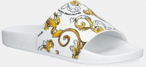 Šľapky Versace Jeans Couture dámske, biela farba, 78VA3SQ3 ZS365 G03
