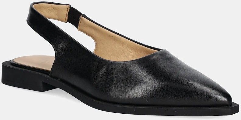 Kožené balerínky Copenhagen Leather čierna farba, CPH416