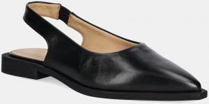 Kožené balerínky Copenhagen Leather čierna farba, CPH416