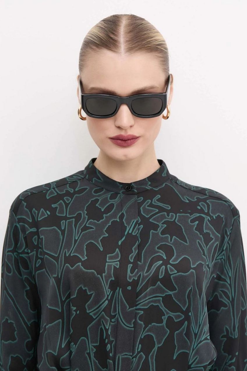 Slnečné okuliare Saint Laurent dámske, čierna farba, SL 713