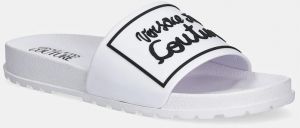 Šľapky Versace Jeans Couture dámske, biela farba, 78VA3SQ2 71352 003