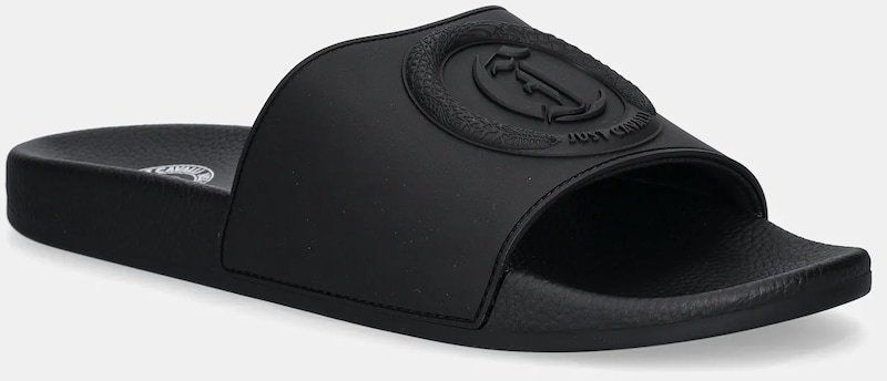 Šľapky Just Cavalli pánske, čierna farba, 78QA3SZ4ZSC30899