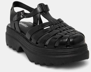 Sandále Melissa MELISSA POSSESSION PLATFORM II AD dámske, čierna farba, na platforme, M 35818.BG449
