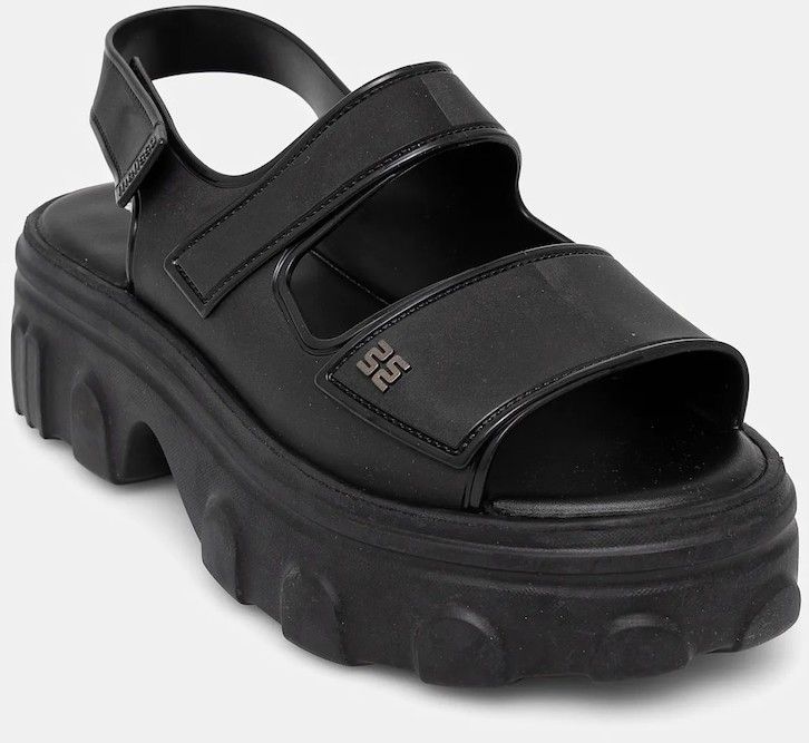 Sandále Melissa MELISSA ELLA MOVE AD dámske, čierna farba, na platforme, M 36150.BH670