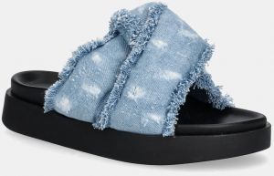 Šľapky Inuikii Soft Crossed Jeans dámske, na platforme, 1004.003.0151.407 / 70104-142