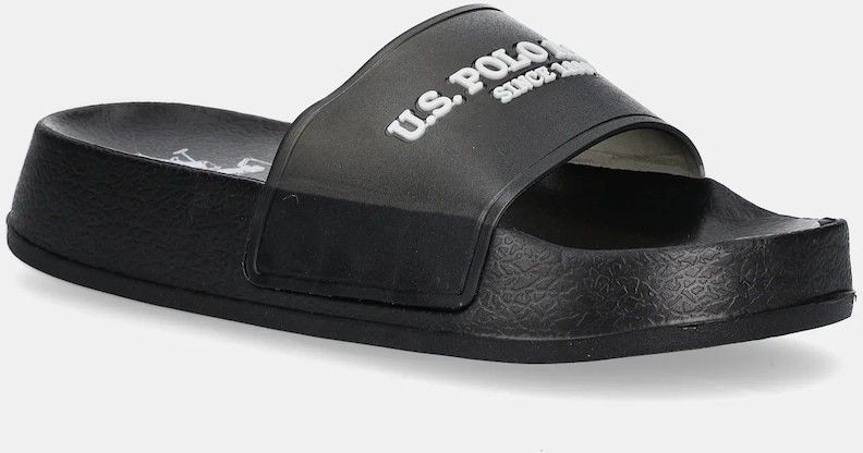 Šľapky U.S. Polo Assn. AMAMI dámske, čierna farba, na platforme, AMAMI009W/5G2