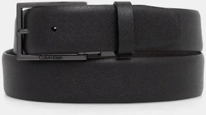 Obojstranný kožený opasok Calvin Klein pánsky, čierna farba, K50K512842