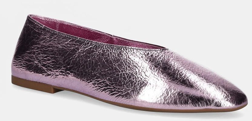Kožené balerínky Jeffrey Campbell Romp fialová farba, JC-1268-2-14