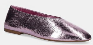 Kožené balerínky Jeffrey Campbell Romp fialová farba, JC-1268-2-14