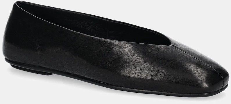 Kožené balerínky Jeffrey Campbell Fathom čierna farba, JC-1528-1-9