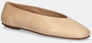 Kožené balerínky Jeffrey Campbell Fathom béžová farba, JC-1528-1-11