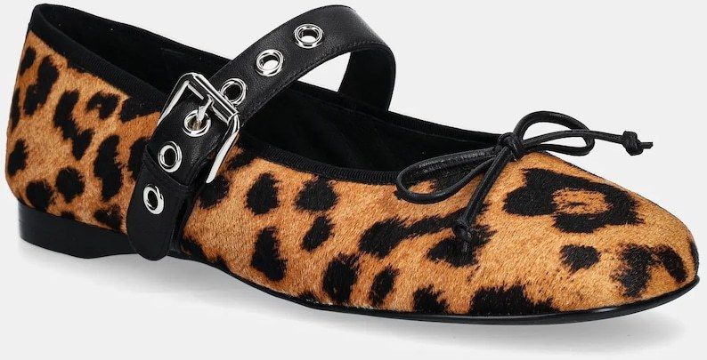 Kožené balerínky Jeffrey Campbell TUTU-MJF hnedá farba, JCD-172-46-01
