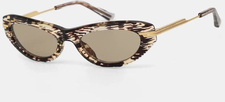 Slnečné okuliare Bottega Veneta dámske, zlatá farba, BV1368S