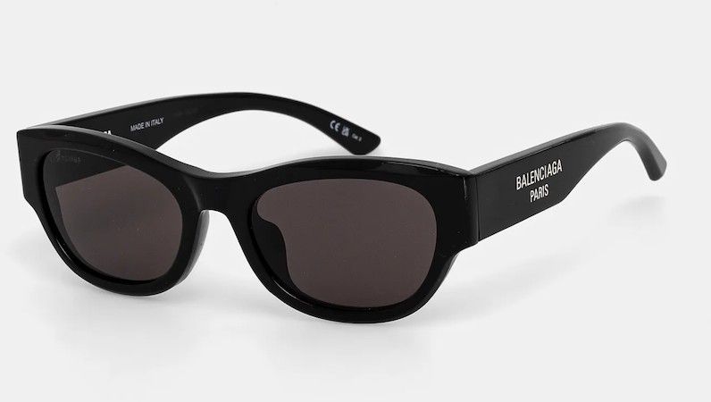 Slnečné okuliare Balenciaga dámske, čierna farba, BB0389SK