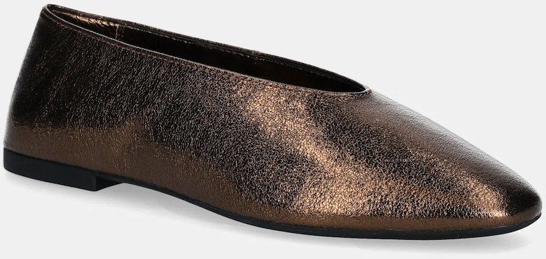 Kožené balerínky Jeffrey Campbell Romp hnedá farba, JC-1268-2-23