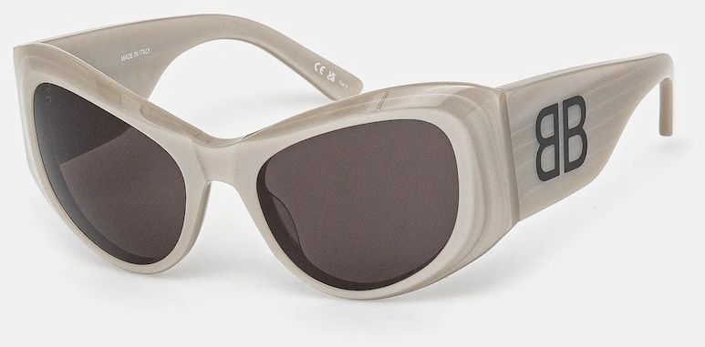 Slnečné okuliare Balenciaga dámske, šedá farba, BB0393S