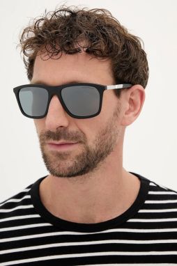 Slnečné okuliare Emporio Armani pánske, čierna farba, 0EA4237