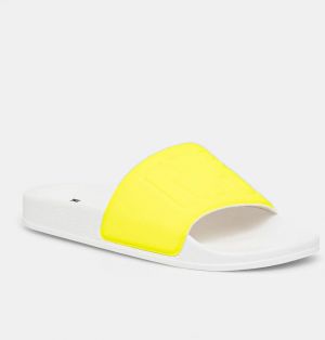 Šľapky MSGM pánske, biela farba, 3840MS209
