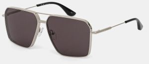 Slnečné okuliare Alexander McQueen pánske, strieborná farba, AM0500S