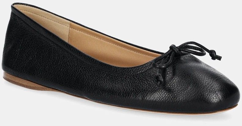 Kožené balerínky JW Anderson čierna farba, BL0031 LA0323 999