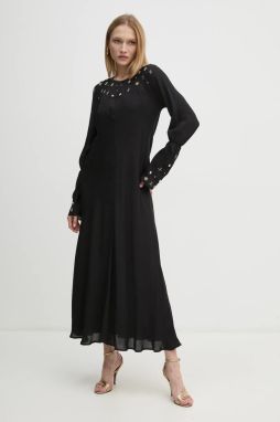 Šaty Forte Forte čierna farba, maxi, áčkový strih, 13285_my dress