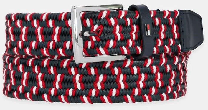 Opasok Tommy Hilfiger pánsky, tmavomodrá farba, AM0AM13375