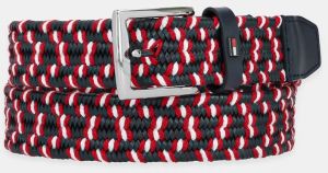 Opasok Tommy Hilfiger pánsky, tmavomodrá farba, AM0AM13375