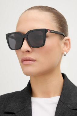 Slnečné okuliare Love Moschino dámske, čierna farba, MOL055/CS