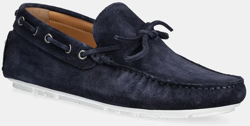 Semišové mokasíny U.S. Polo Assn. PABLO pánske, tmavomodrá farba, PABLO001M/5S1