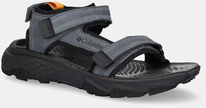 Semišové sandále Columbia PEAKFREAK RUSH pánske, šedá farba, 2121251