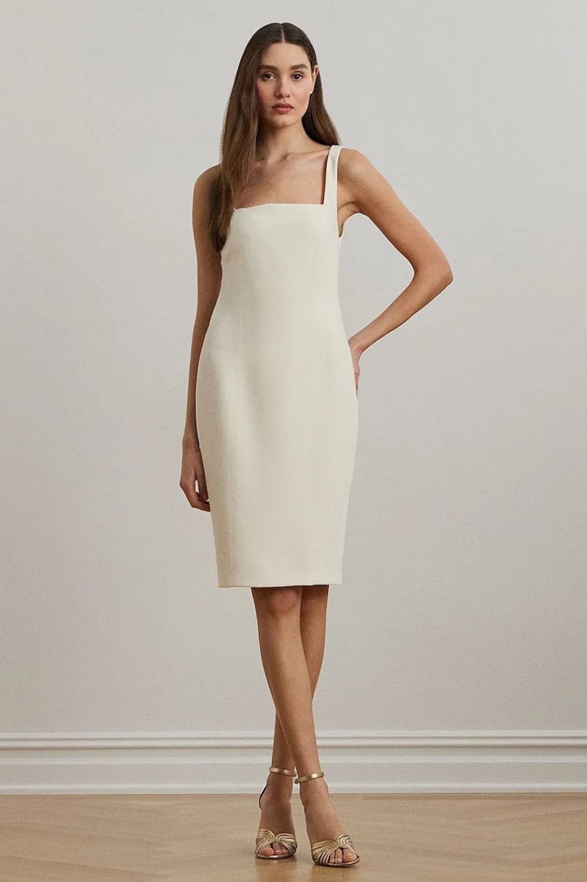 Šaty Lauren Ralph Lauren béžová farba, mini, priliehavá, 253963610