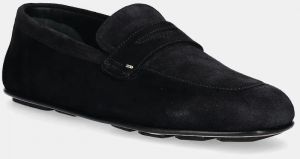 Semišové mokasíny Giuseppe Zanotti Rupert pánske, čierna farba, EU50021.001