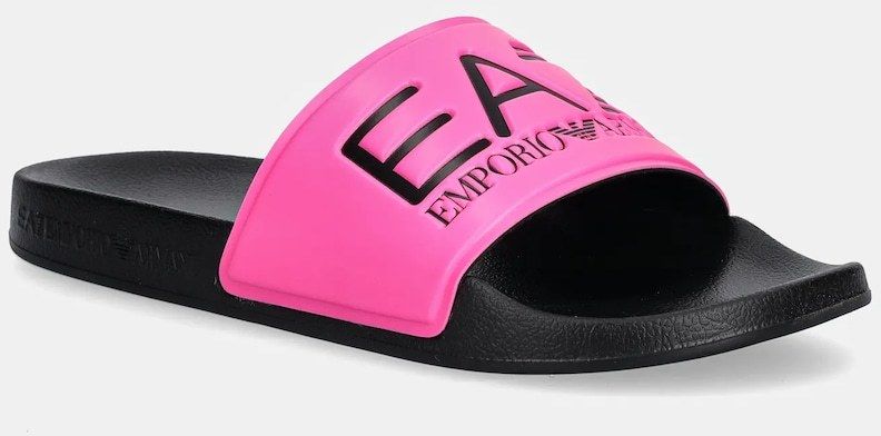 Šľapky EA7 Emporio Armani čierna farba, AF15118.7X000108