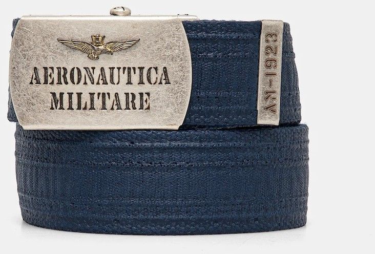 Opasok Aeronautica Militare pánsky, tmavomodrá farba, CI317CT3585