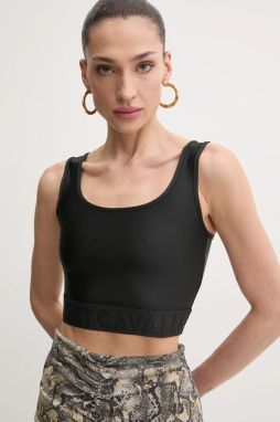 Top Just Cavalli čierna farba, 78PAM204 J0108