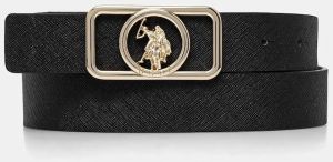 Opasok U.S. Polo Assn. CoupeBronze dámsky, čierna farba, AIUCF2472WVP