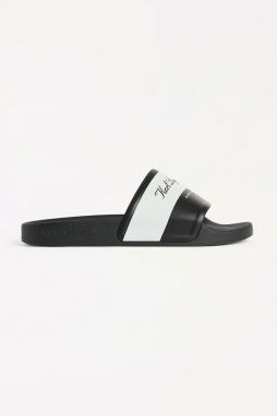 Šľapky Karl Lagerfeld KONDO 2.0 dámske, čierna farba, KL80923