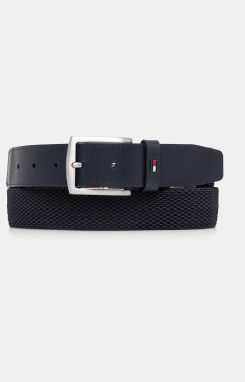 Opasok Tommy Hilfiger pánsky, tmavomodrá farba, AM0AM13376
