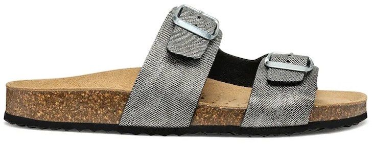 Šľapky Geox D BRIONIA dámske, šedá farba, D35LSL 000PV C1357