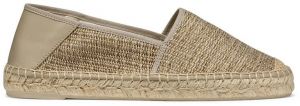 Espadrilky Geox D LAMPEDUSA béžová farba, na platforme, D46V0A 01106 C6029