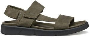 Nubukové sandále Geox U XAND 2S pánske, zelená farba, U15BGB 00032 C3009