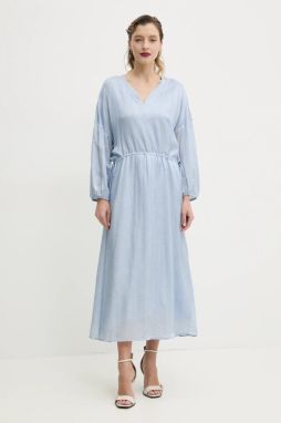 Šaty Bruuns Bazaar maxi, áčkový strih, BBW4441
