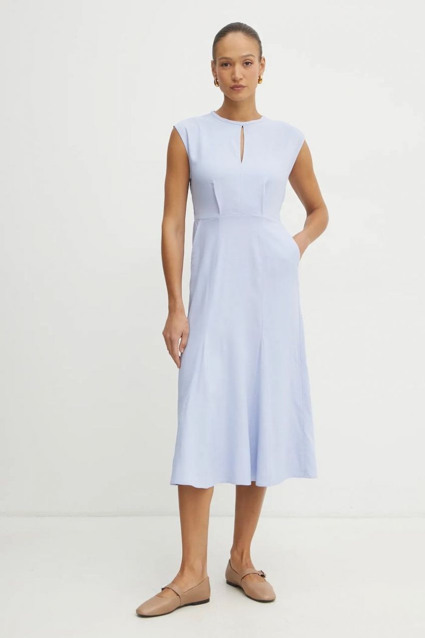 Šaty Marella CREMA midi, áčkový strih, 2513221071200