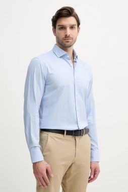 Košeľa BOSS pánska, regular, s talianskym golierom, 50539134