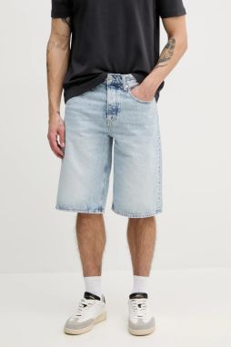 Rifľové krátke nohavice Calvin Klein Jeans pánske, J30J327529