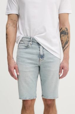 Rifľové krátke nohavice Calvin Klein Jeans pánske, J30J327185