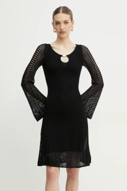 Šaty Marciano Guess EMMA čierna farba, mini, áčkový strih, 5GGK46 5869Z