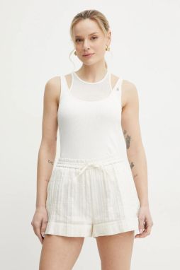 Blúzka Patrizia Pepe dámska, béžová farba, jednofarebná, 2K0307 K258
